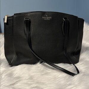 Kate Spade pebbled leather Elegant Black Tote